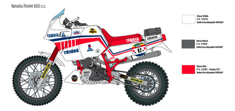 Italeri Yamaha Tenere 660 cc 1986 Paris Dakar - 1:9