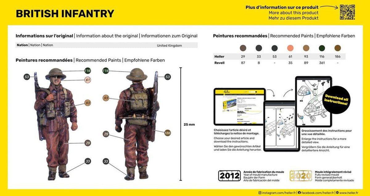 Heller Infanterie Britannique - Modelfigur 1:72