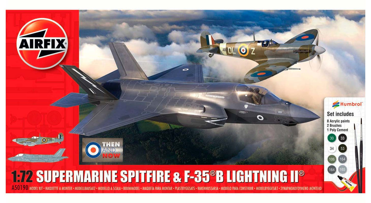 Airfix - Spitfire & F-35 B 1:72 modelfly