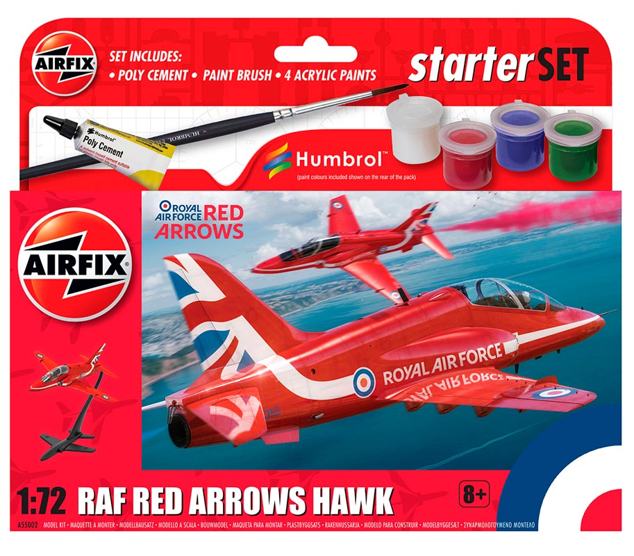 Airfix Red Arrows Hawk begynder sæt
