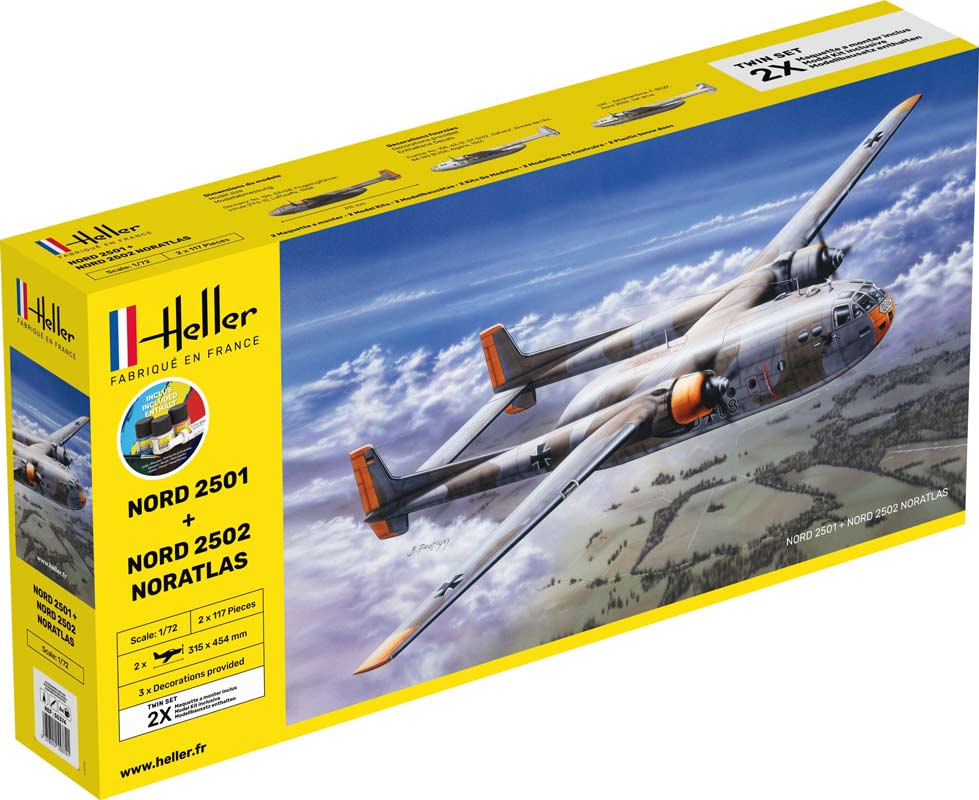 Heller noratlas Nord 2501 2 sæt i en pakke - komplet sæt