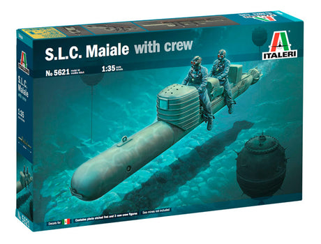 Italeri 1:35 S.L.C Maiale m. besætning - Modelskib