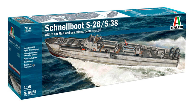 Italeri 1:35 Schnellboot S-26/S-38 - Modelskib