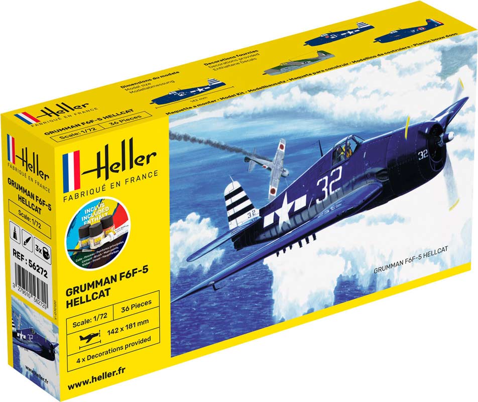 Heller Grumman F6F-5 Hellcat - start kit