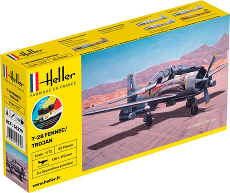 Heller T-28 Fennec Trojan modelfly 1:72 start kit