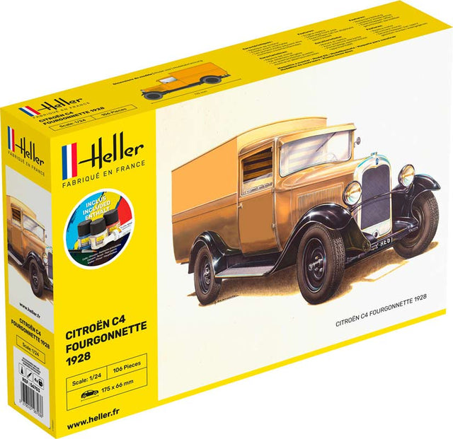 Heller Citroën C4 Fourgonnette 1928 - startsæt