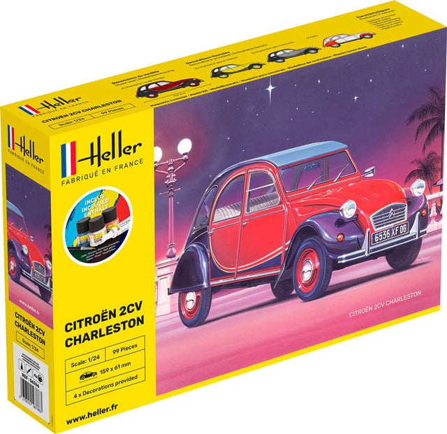 Heller Citroen 2cv Charleston - start sæt