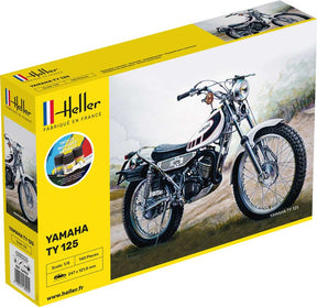 Heller Yamaha TY 125 motorcykel - komplet sæt