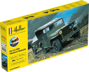 Heller US 1/4 ton truckn'n trailer 1:35 - start kit