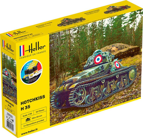 Heller Hotchkiss H35 kampvogn - start kit