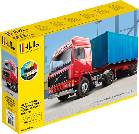 Heller Volvo F12 globetrotter med trailer - Start kit