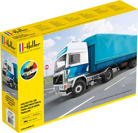 Volvo F12 globetrotter med twin-axle trailer - start kit