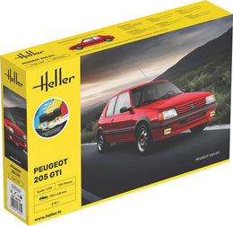 Heller Peugeot 205 GTI i 1:24 - kompletsæt