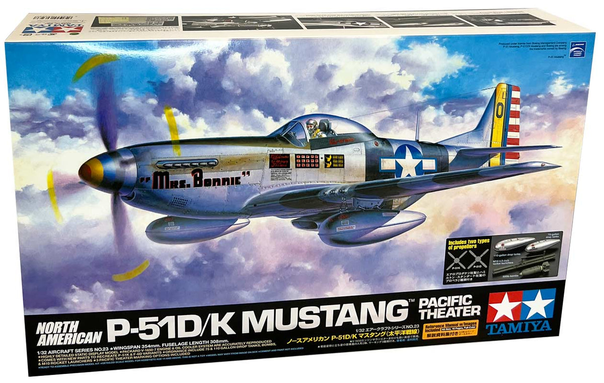 Tamiya WWII North American P-51D/K Mustang modelfly