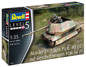 Revell Marder I on FCM 36 base modelkampvogn
