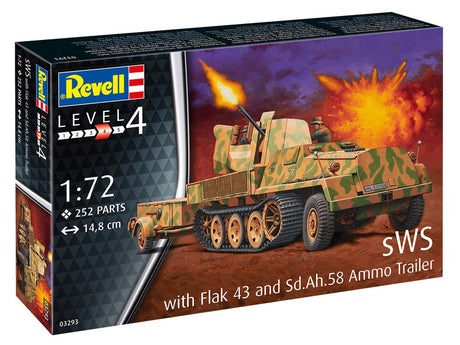 Revell sWS mit Flak-Aufbau als Sfl. mit 3,7cm Flak 43 modelkampvogn