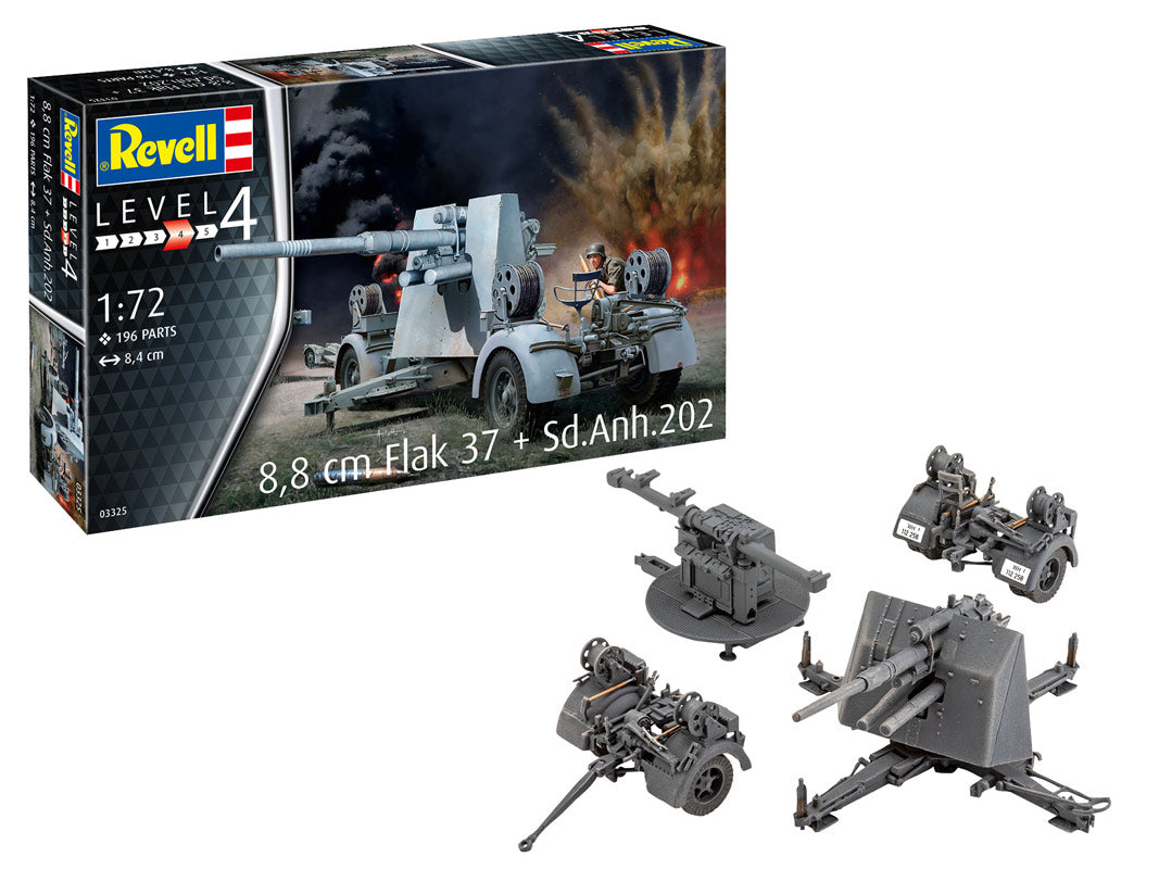Revell 8,8 cm Flak 37 + Sd.Anh.202 modelkampvogn