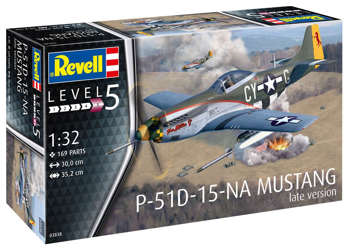 Revell P-51D Mustang (late version) modelfly