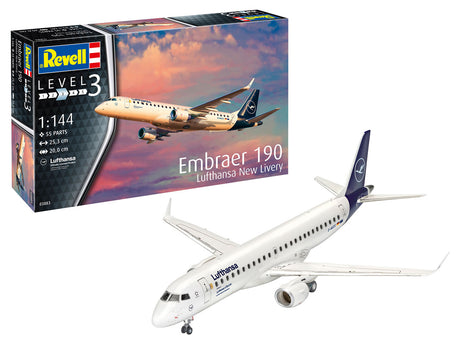 Revell Embraer 190 Lufthansa "New Livery" modelfly