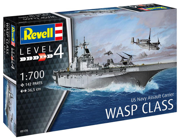 Revell Assault Carrier USS WASP CLASS modelskib