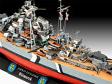 Revell Gift Set The Legendary Bismarck 1:700 + 1:1200 modelskib med lim og maling