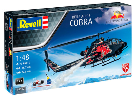 Revell AH-1F Cobra Flying Bulls 25 års jubilæumsudgave: 1:48 modelhelikopter