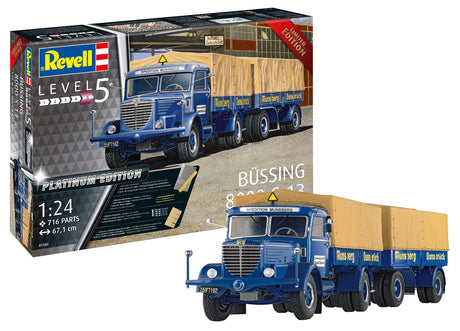 Revell Büssing 8000 S13 w/trailer Platinum Limited Edition modellastbil - 1:24
