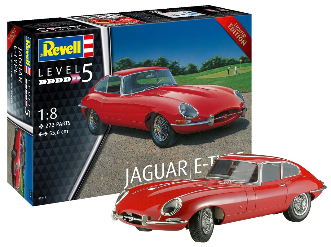 Revell Jaguar E-Type 1:8 - modelbil