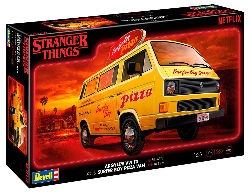 Revell Stranger Things" VW T3 Bus "Surfer Boy: 1:25 modelbil