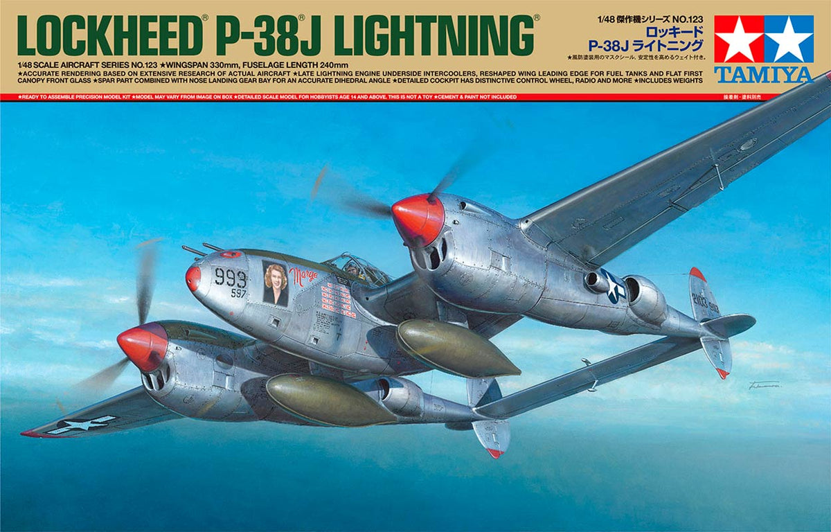 Tamiya Lockheed P-38J Lightning modelfly