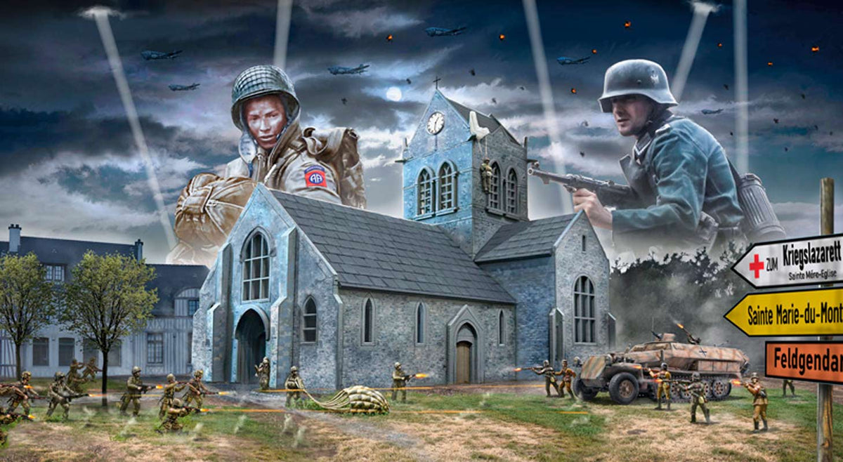 Italeri 1:72 Battle of Normandy Sainte-Mère-Eglise 6 June 1944 - Kampscene