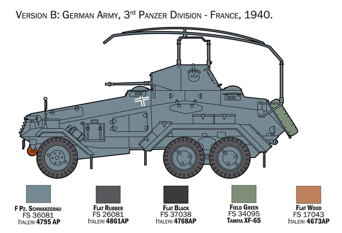 Italeri 1:35 Sd. Kfz. 232 6 Rad.- Modelbil