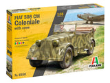 Italeri 1:35 Fiat 508 CM Coloniale m. besætning - Modelbil