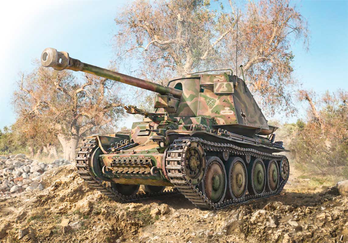 Italeri 1:35 Marder III Ausf. H Sd. Kfz.138 - Modelkampvogn