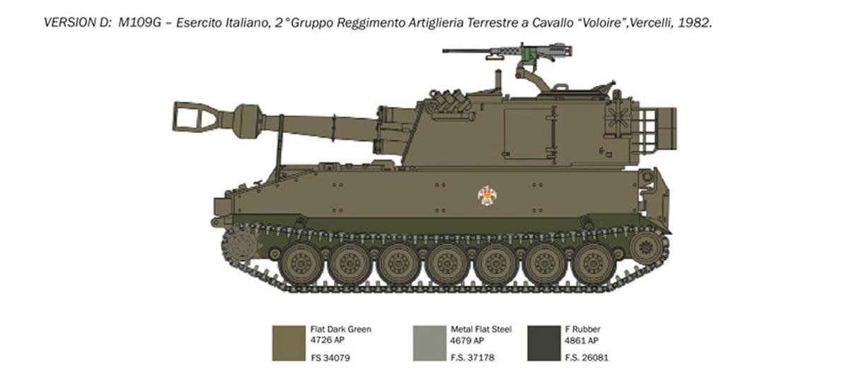 Italeri 1:35 M109 A2/A3/G - Modelkampvogn