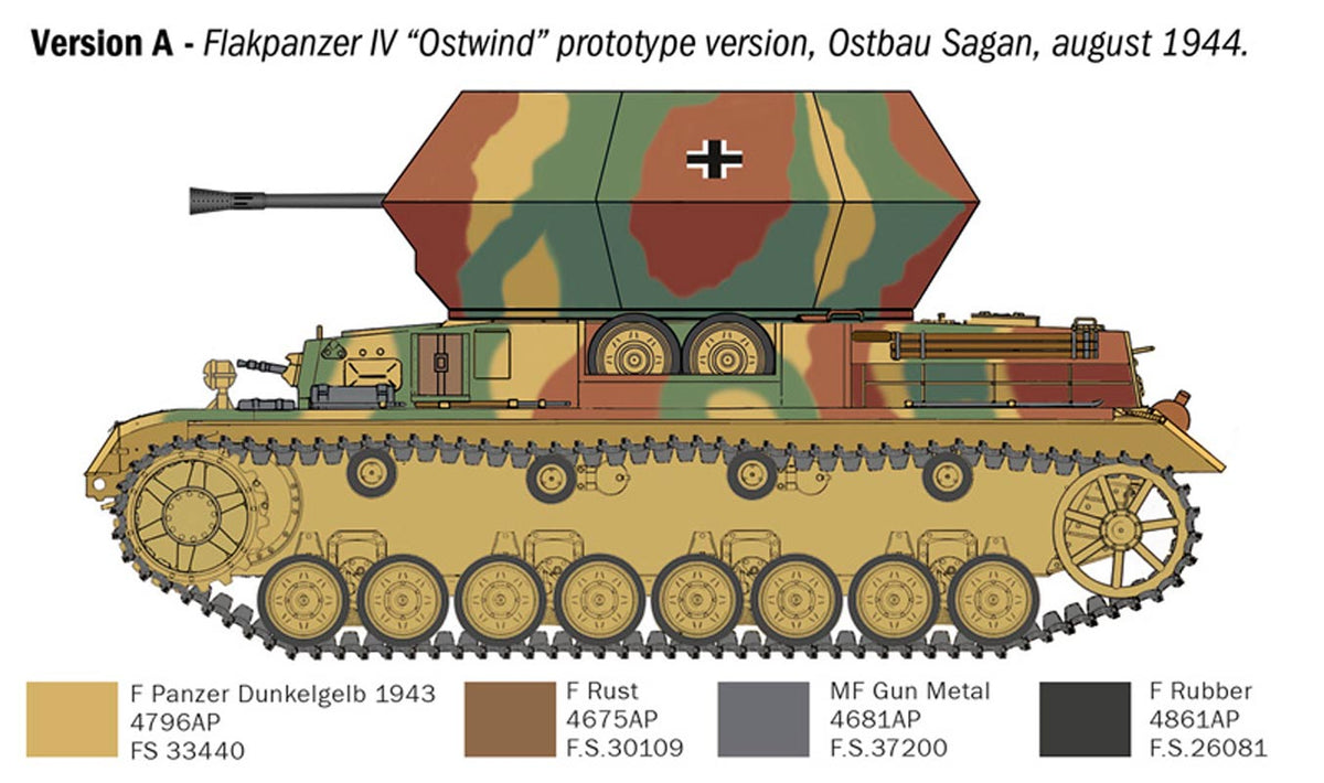 Italeri 1:35 Flakpanzer IV Ostwind - Modelkampvogn