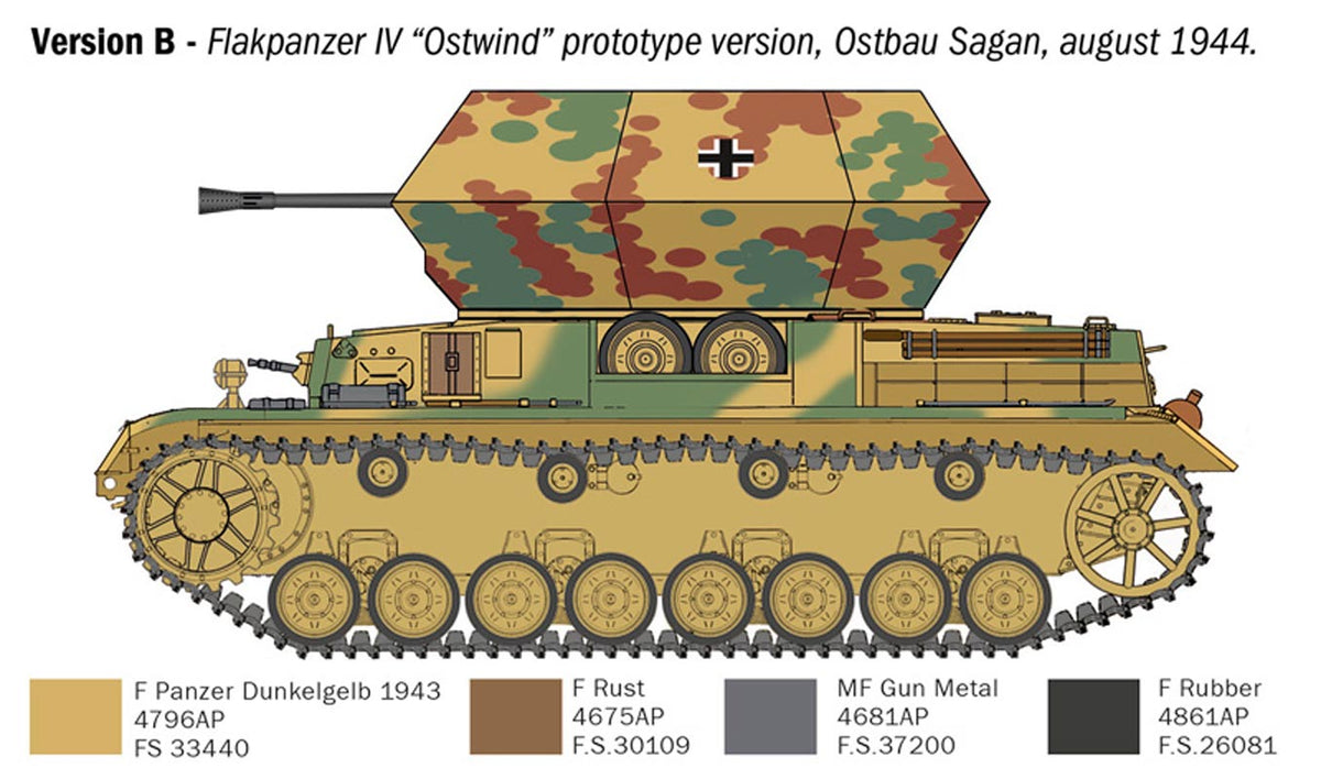 Italeri 1:35 Flakpanzer IV Ostwind - Modelkampvogn