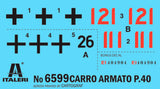 Italeri 1:35 Carro Armato P40 - Modelkampvogn
