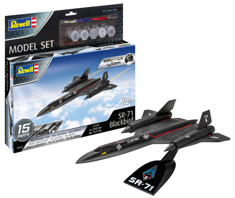 Revell Lockheed SR-71 Blackbird modelfly - easy click - Med lim og maling