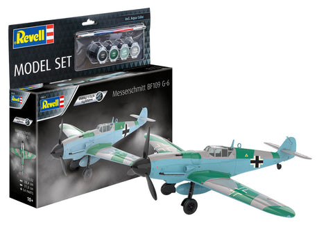 Revell Messerschmitt Bf109 G-6 modelfly - easy click - Med lim og maling