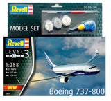 Revell Set Boeing 737-800 - 1:288 - Med lim og maling