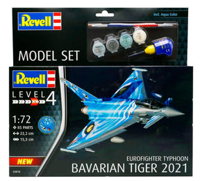 Revell Eurofighter TyphoonBavarian Tiger 2021 modelfly - Med lim og maling