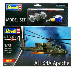 Revell Model Set AH-64A Apache - Med lim og maling