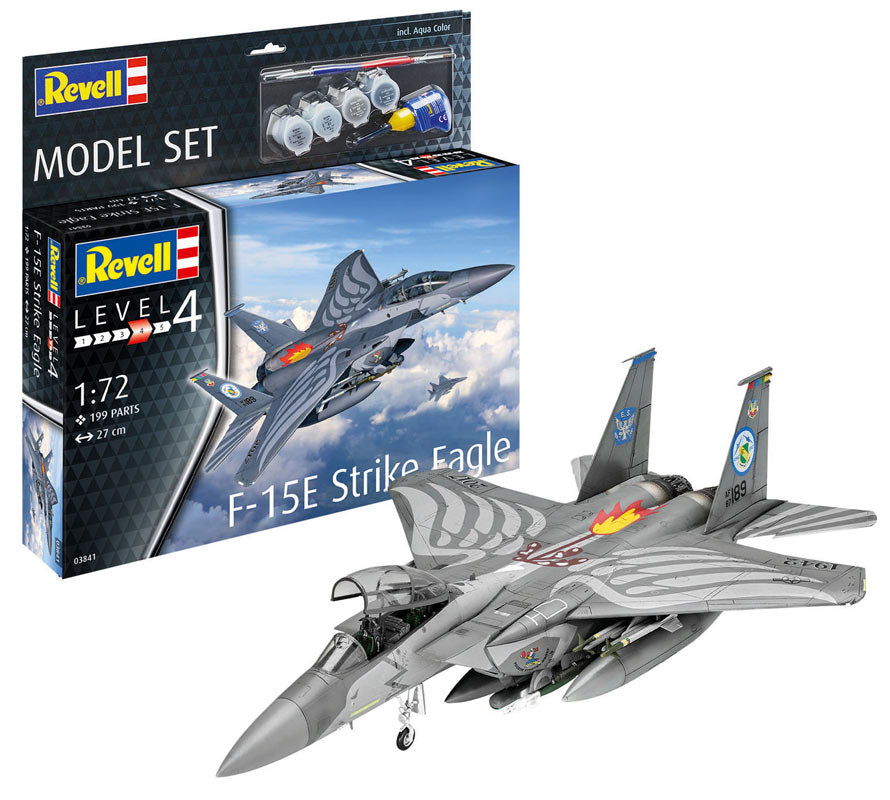 Revell F-15E Strike Eagle modelfly - Med lim og maling
