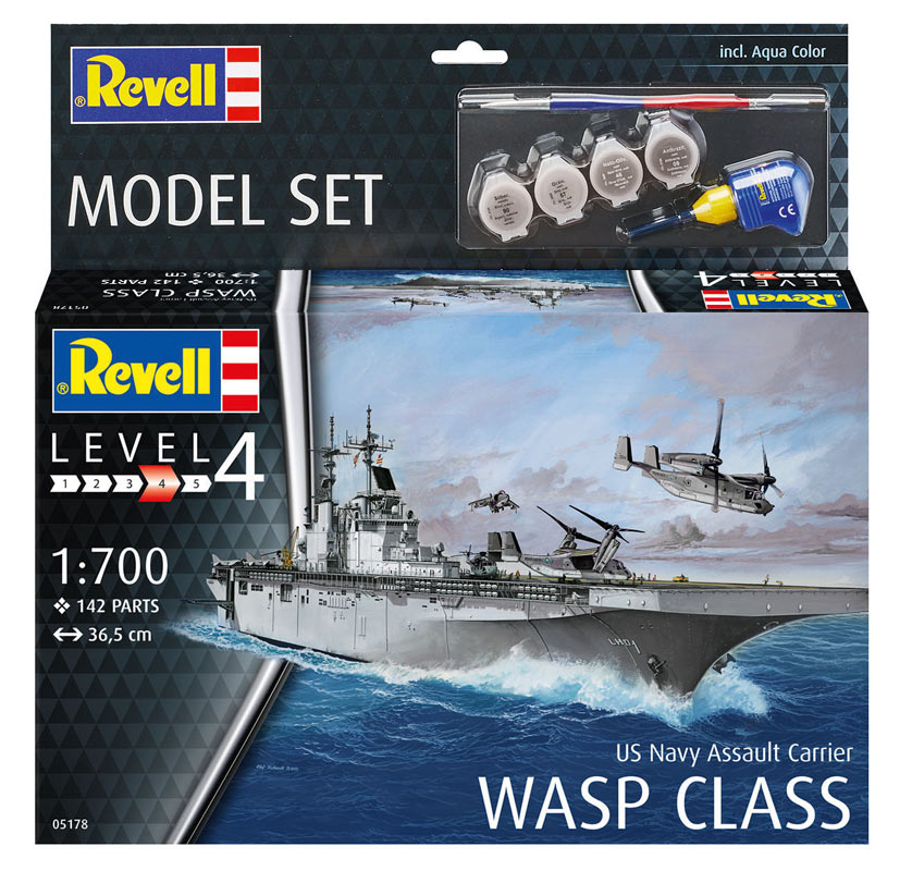 Revell Assault Carrier USS WASP CLASS modelskib