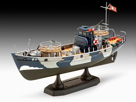 Revell KFK (Kriegsfischkutter): 1:144 modelskib med lim og maling