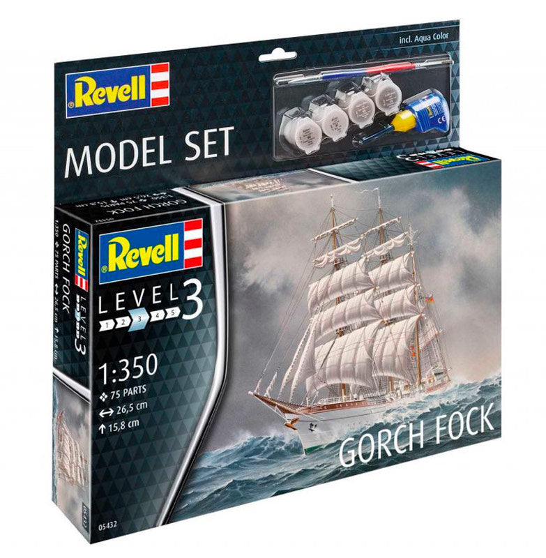 Revell Gorch Fock modelskib - Med lim og maling