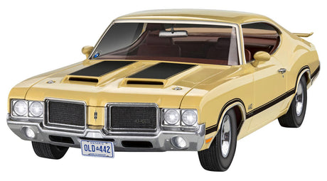 Revell 71 Oldsmobile 442 Coupé - modelbil - Med lim og maling