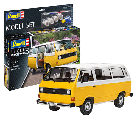 Revell Model Set VW T3 Bus - modelbil - Med lim og maling