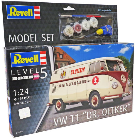 Revell VW T1 dr. Oetker - Med lim og maling